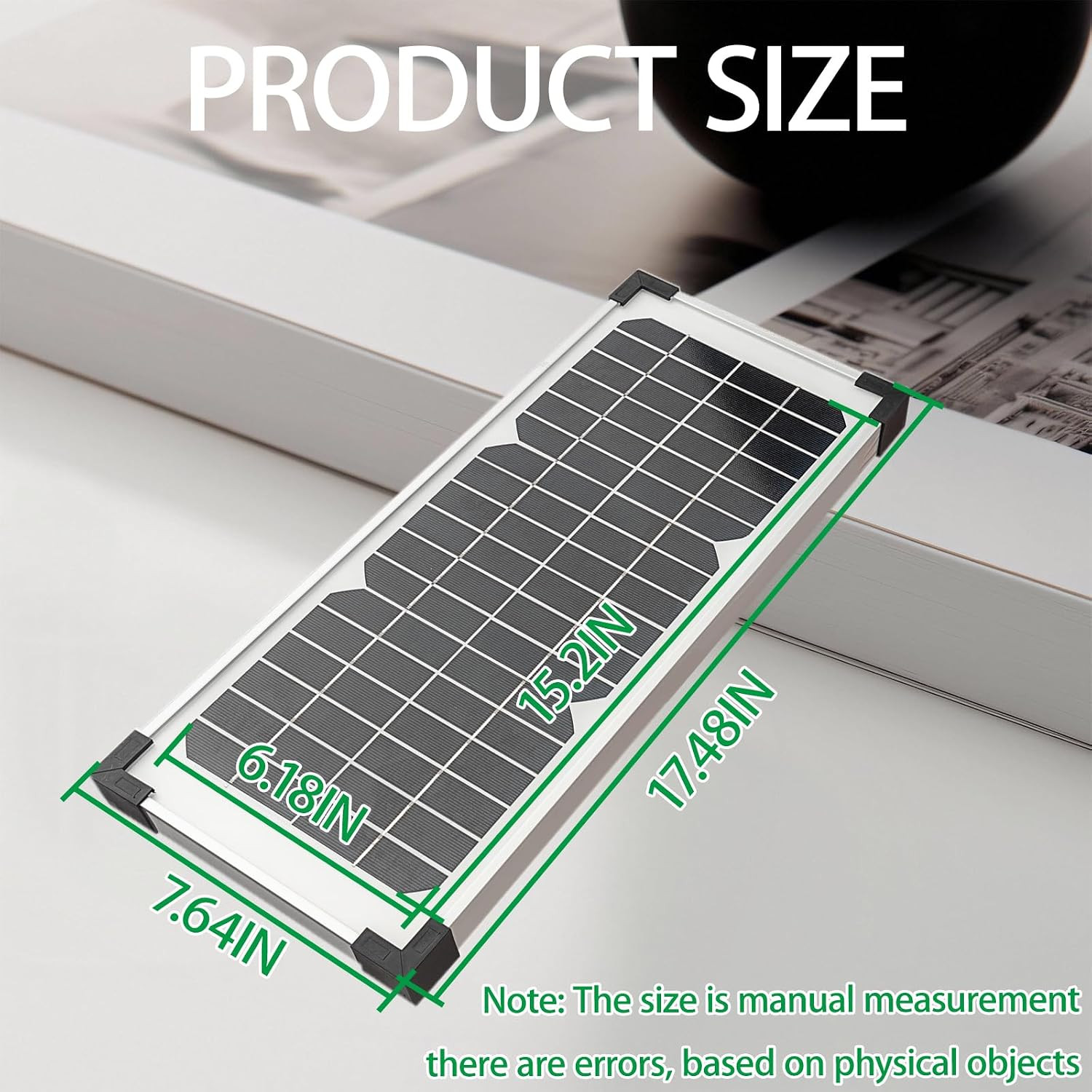 FM123 10 Watt Solar Panel Kit Fit for Mighty Mule Automatic Gate Openers, 12V Po