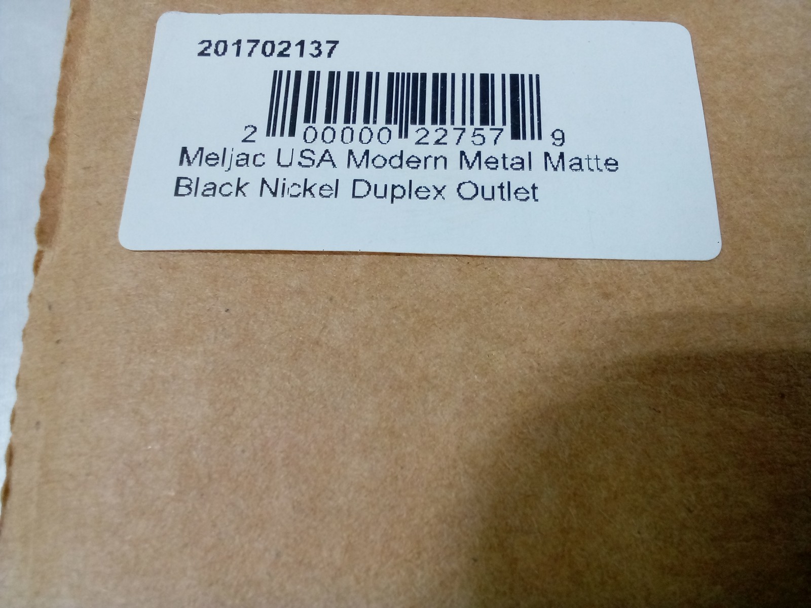 Meljac USA Modern Metal Duplex Outlet, Matte Black Nickel