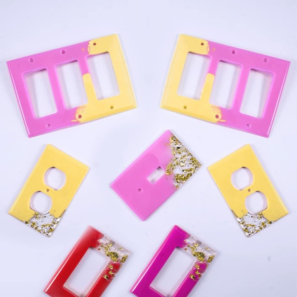 Versatile 7Pc Silicone and Resin Light Switch Mold Set for DIY Enthusiasts