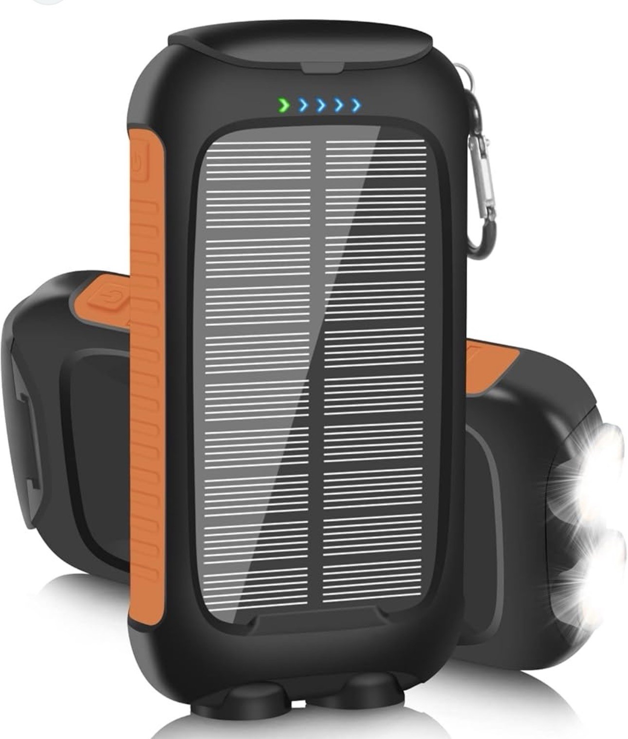 20000mAh Solar Power Bank Portable Charger USB-A/C 5V/3A Output Waterproof