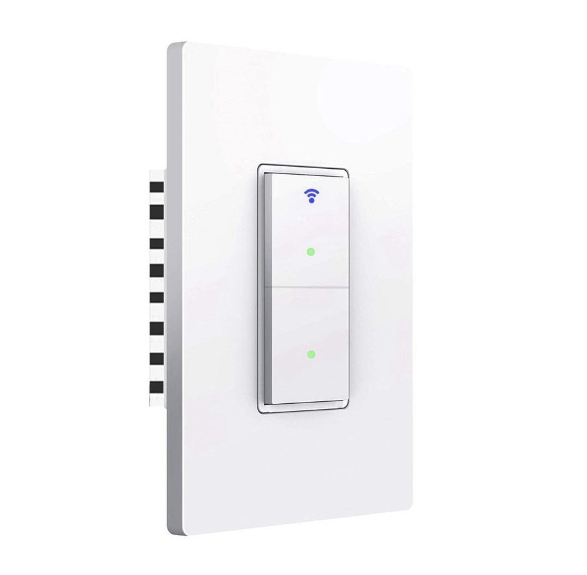 Smart Light Switch WiFi Smart Double Switch Button, Compatible with Alexa and G