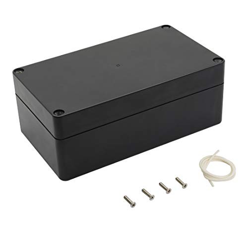 Project Box ABS Plastic Junction Box IP65 6.2″ X 3.5″ X 2.4″ Black (1 pack)
