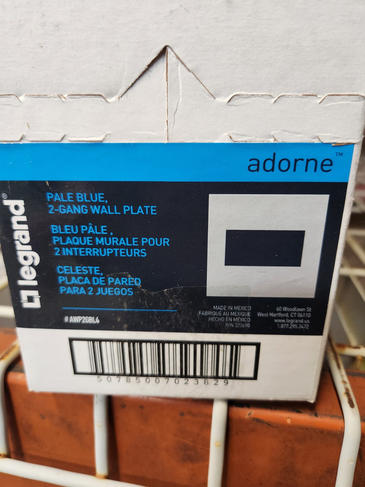 4 Pack Legrand Adorne Pale Blue 2-Gang Wall Plate New