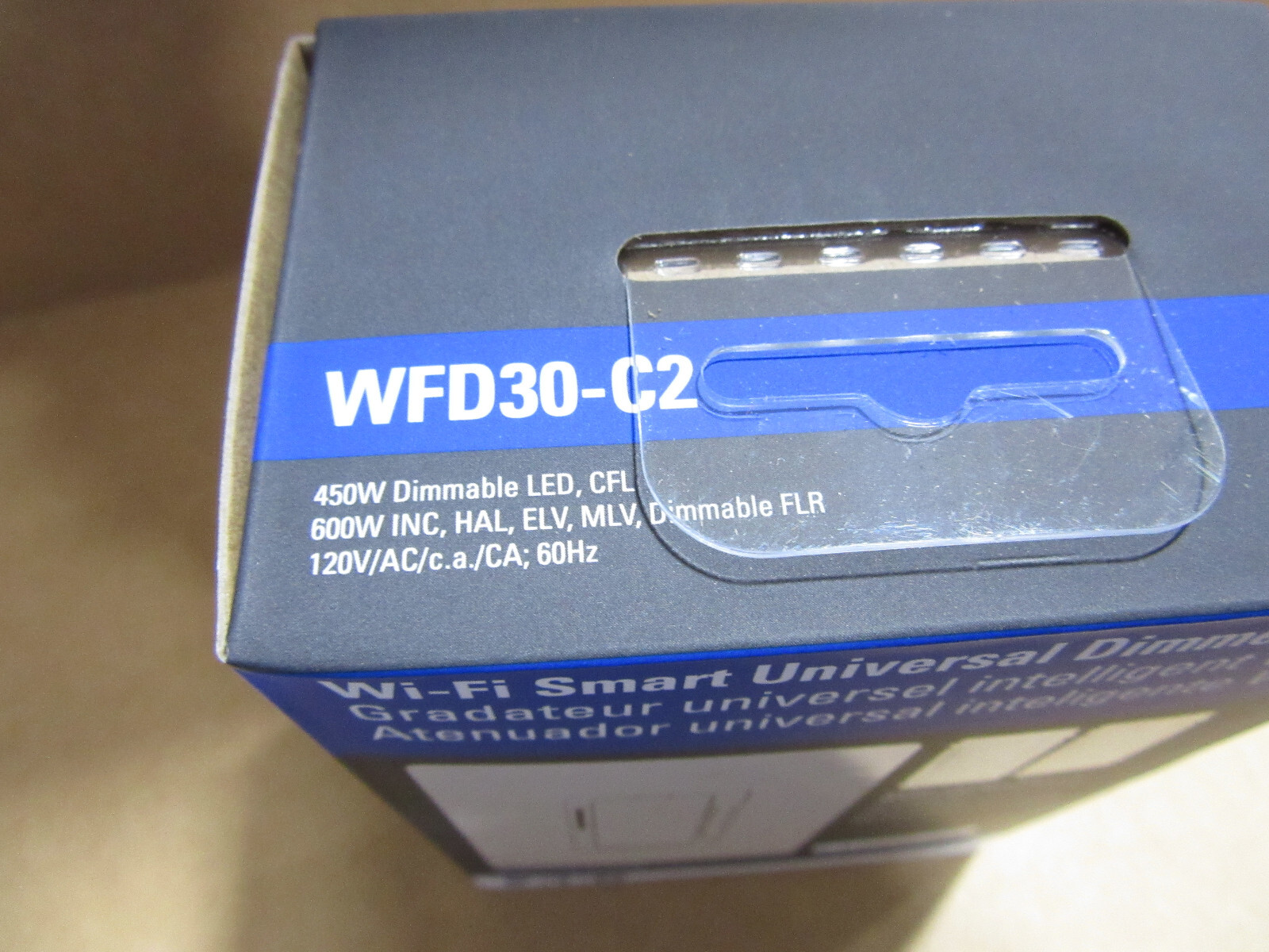 Eaton WFD30-C2-SP-L Wi-Fi Smart Dimmer 120V LED or CFL White WFD30-C2 New