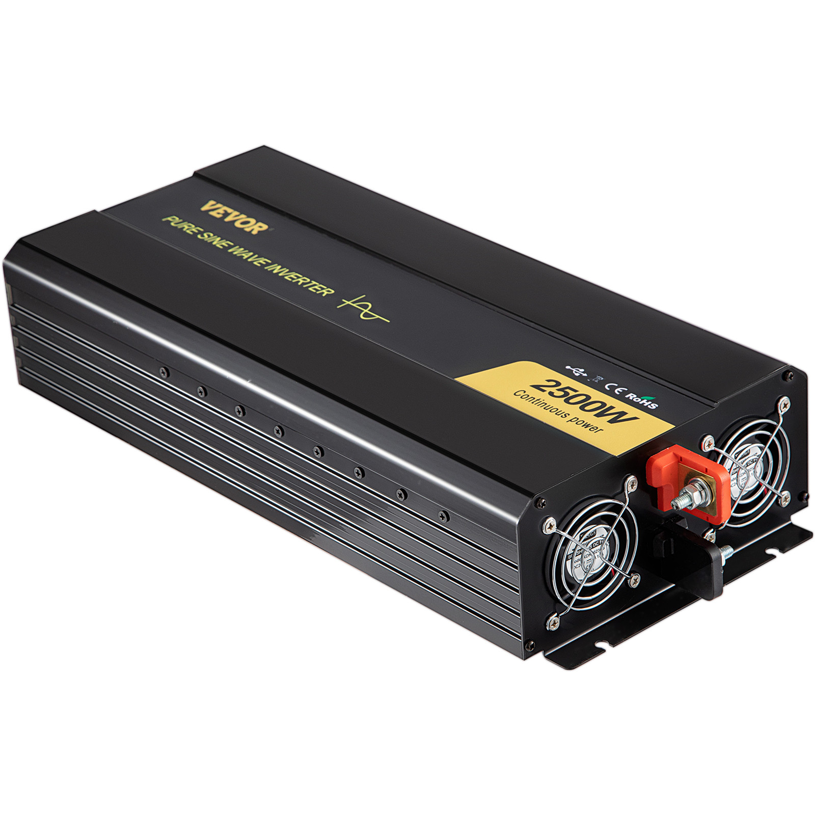 VEVOR Pure Sine Wave Inverter Power Inverter 2500W DC12V to AC120V Inverter LCD