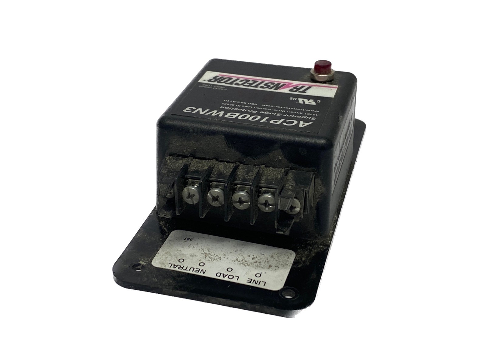 USED Transtector 120VAC 15A Sinngle Phase AC Surge Protector ACP100BWN3