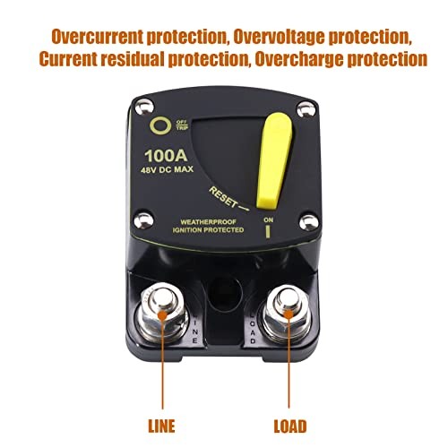 mp Circuit Breaker Switch, Waterproof, Manual Reset Circuit Breaker 100A