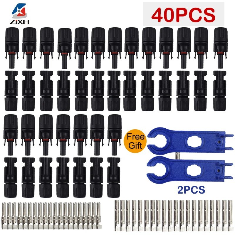 10/20/50/100/200 Pairs Solar Cable Connectors Male Female DIY For Solar Panel US