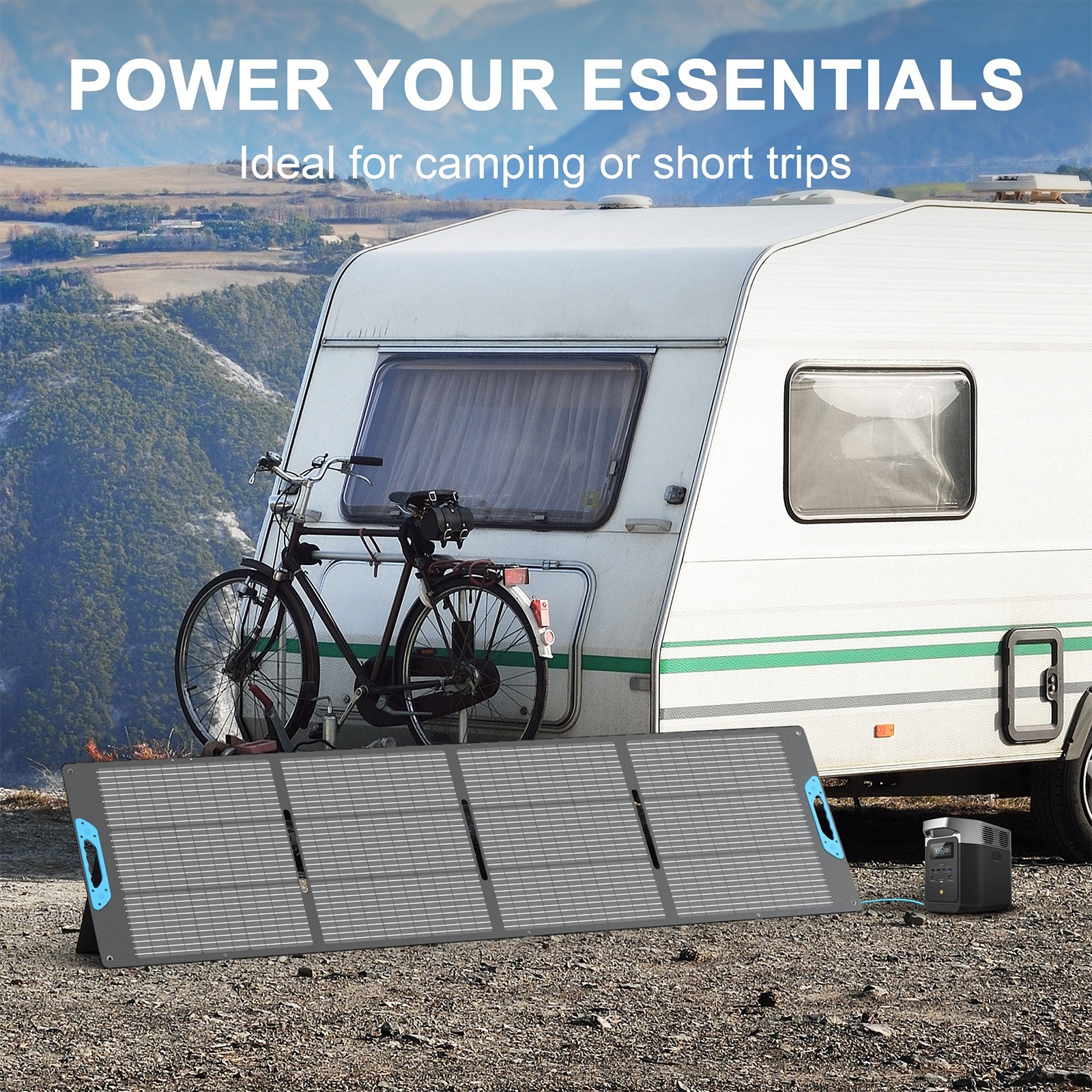 110W 220W 400W Portable Solar Panels for BLUETTI Elite 100 200 300 Power Station