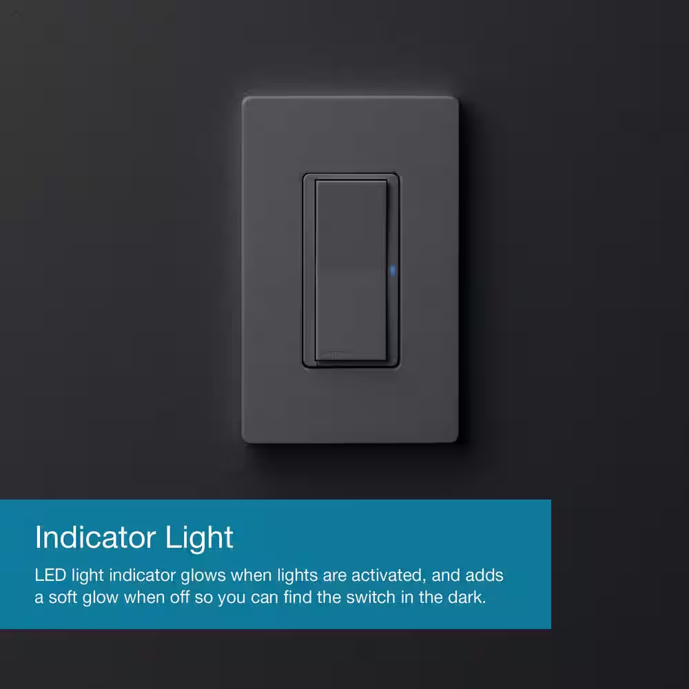 Claro Smart Switch for Caseta, On/Off Control of Lights/Fans, 5-Amp/Neutral Wire