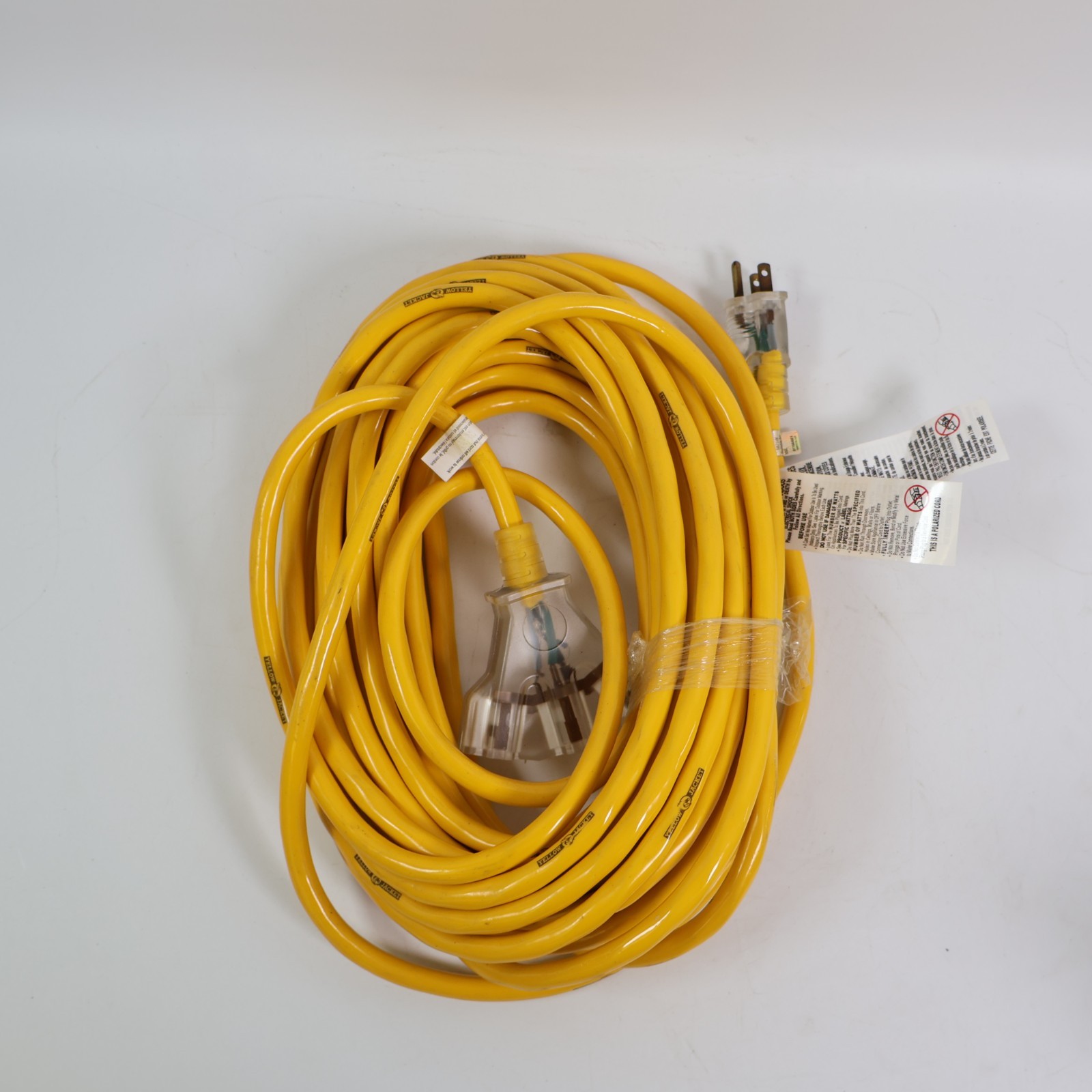 Yellow Jacket 50-ft 12 / 3 Heavy Duty Yellow Outdoor Extension Power Cord