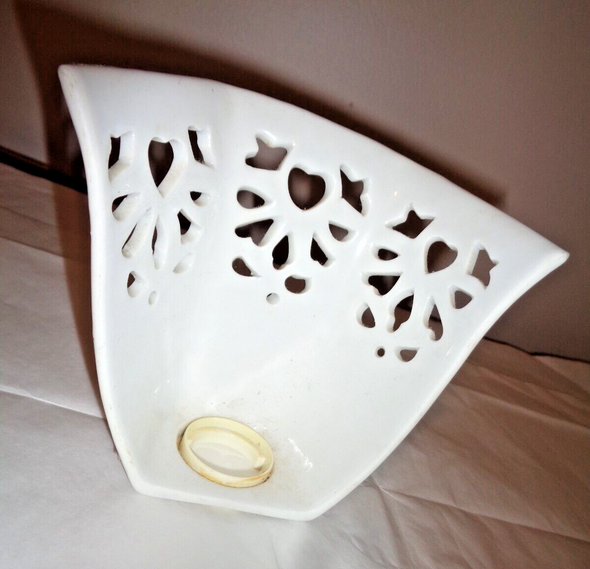 Vintage Fine China Porcelain Floral 4 X 4 Wall Plug-In Nightlight Cover