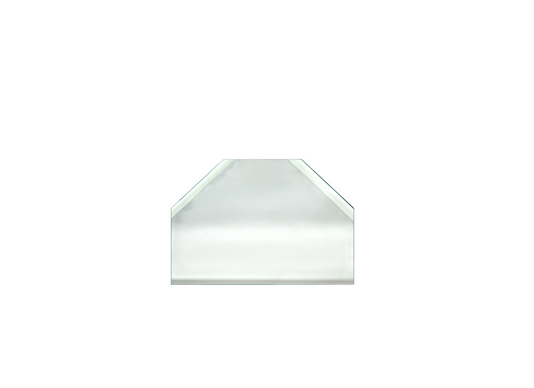 FHC BVM2T2 2″ T-Connect 3 Sides Beveled Clear Glass Mirror