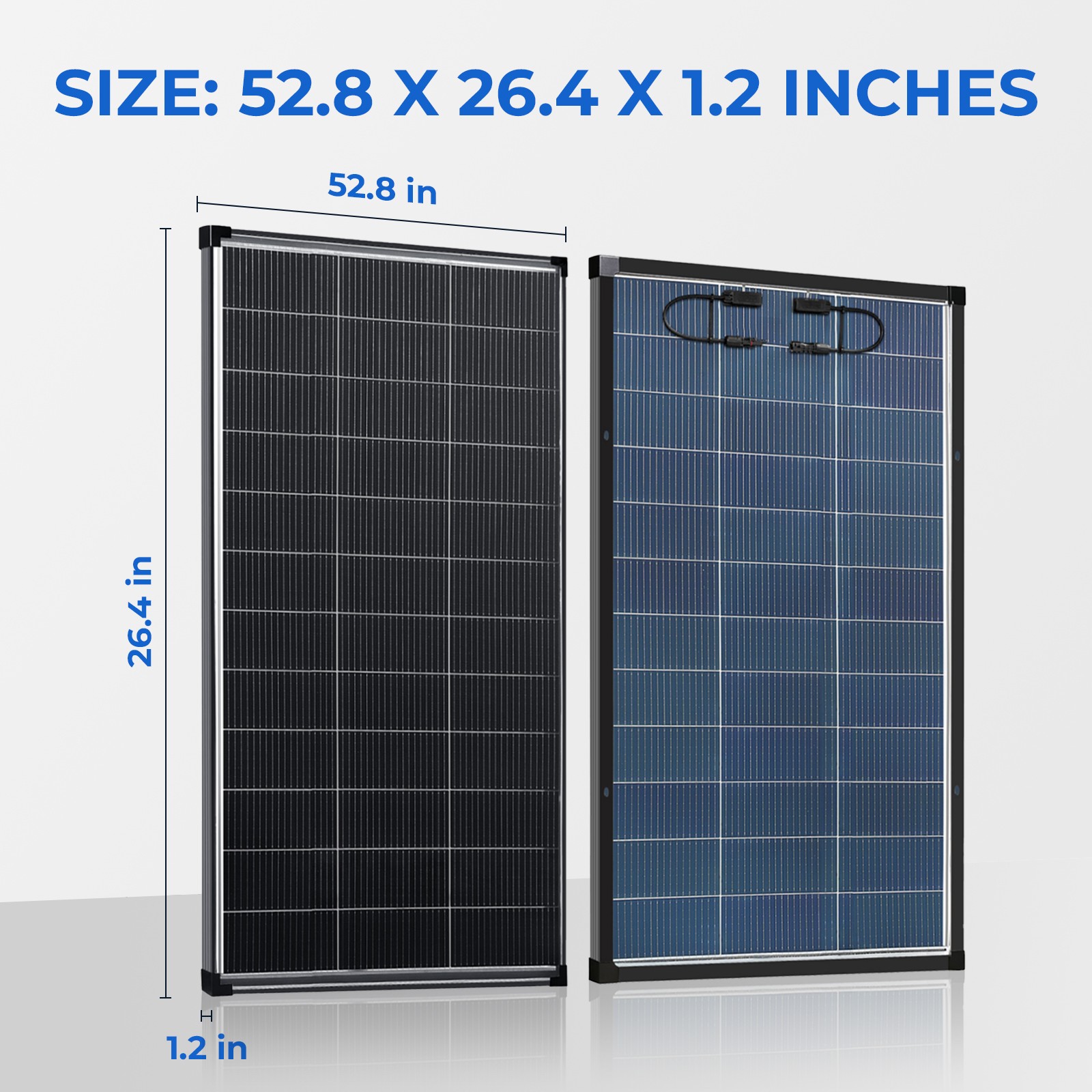 100W 200W 400W 1000W Watt 18V Solar Panel Mono N-Type Charger RV Home Off-Grid