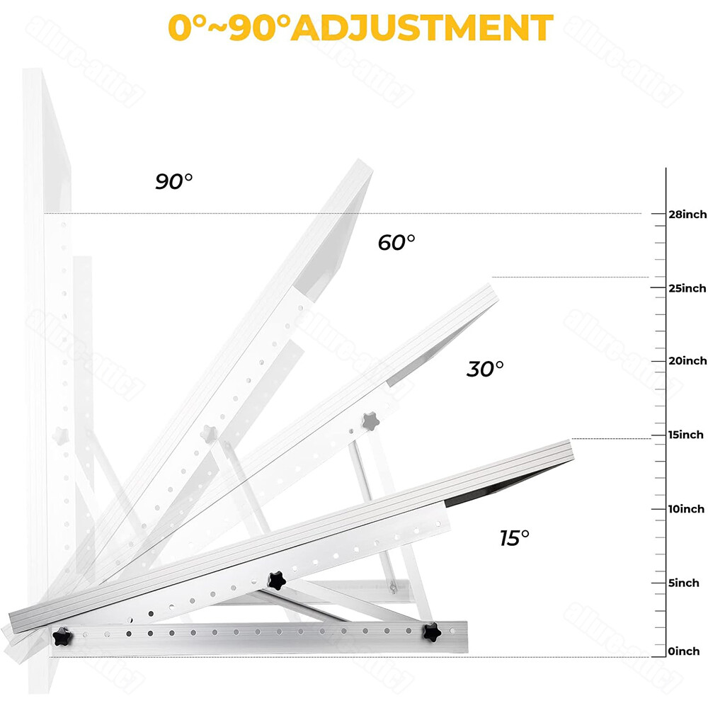 28″ Solar Panel RV Tilt Mount Brackets Ground Roof Flat Surface Adjustable Frame