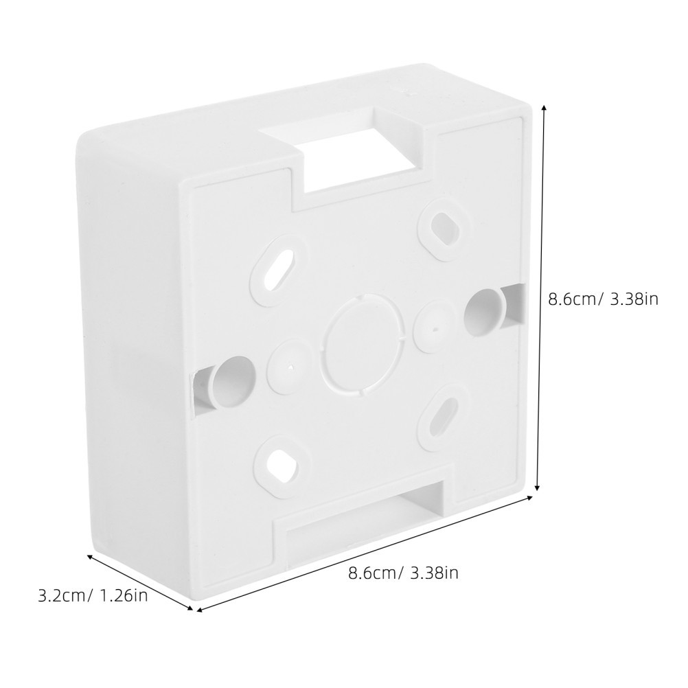12 Pcs Single Gang Socket Box Dustproof Flush Wall Switch Protection Case