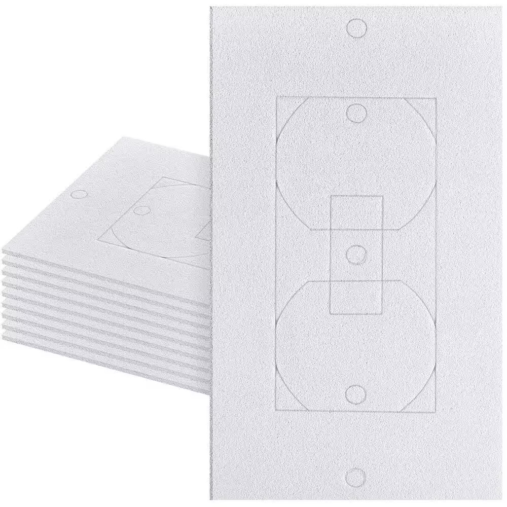 2.5 In. X 4 In. Outlet Insulation and Foam Insulation Pads for Light Switches an