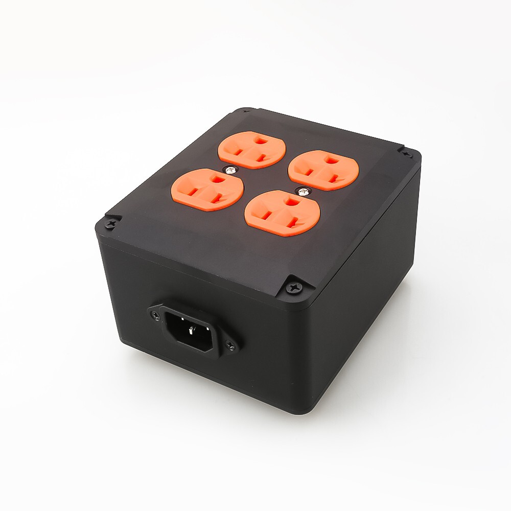 4 way US AC Power Strip Supply Socket 4 Outlet Box HIFI Chassis