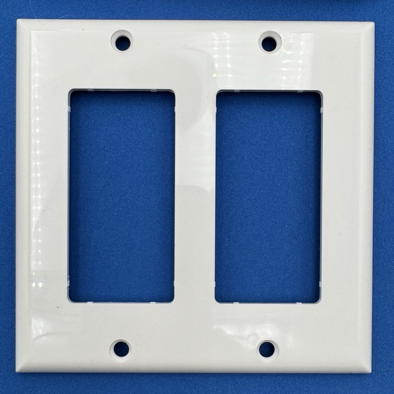 10pk of 2-Gang Decorator/Rocker Wall Plate White Unbranded / Unmarked New