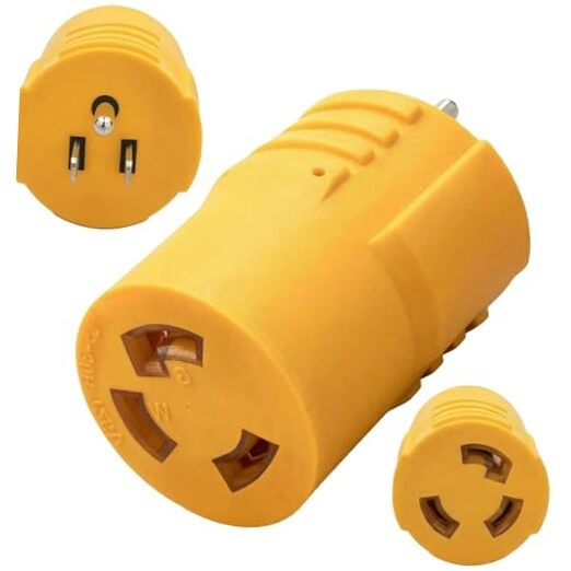 NEMA L14-30P to L6-30R Generator Adapter – 30A 240V 7500W Heavy Duty Twist