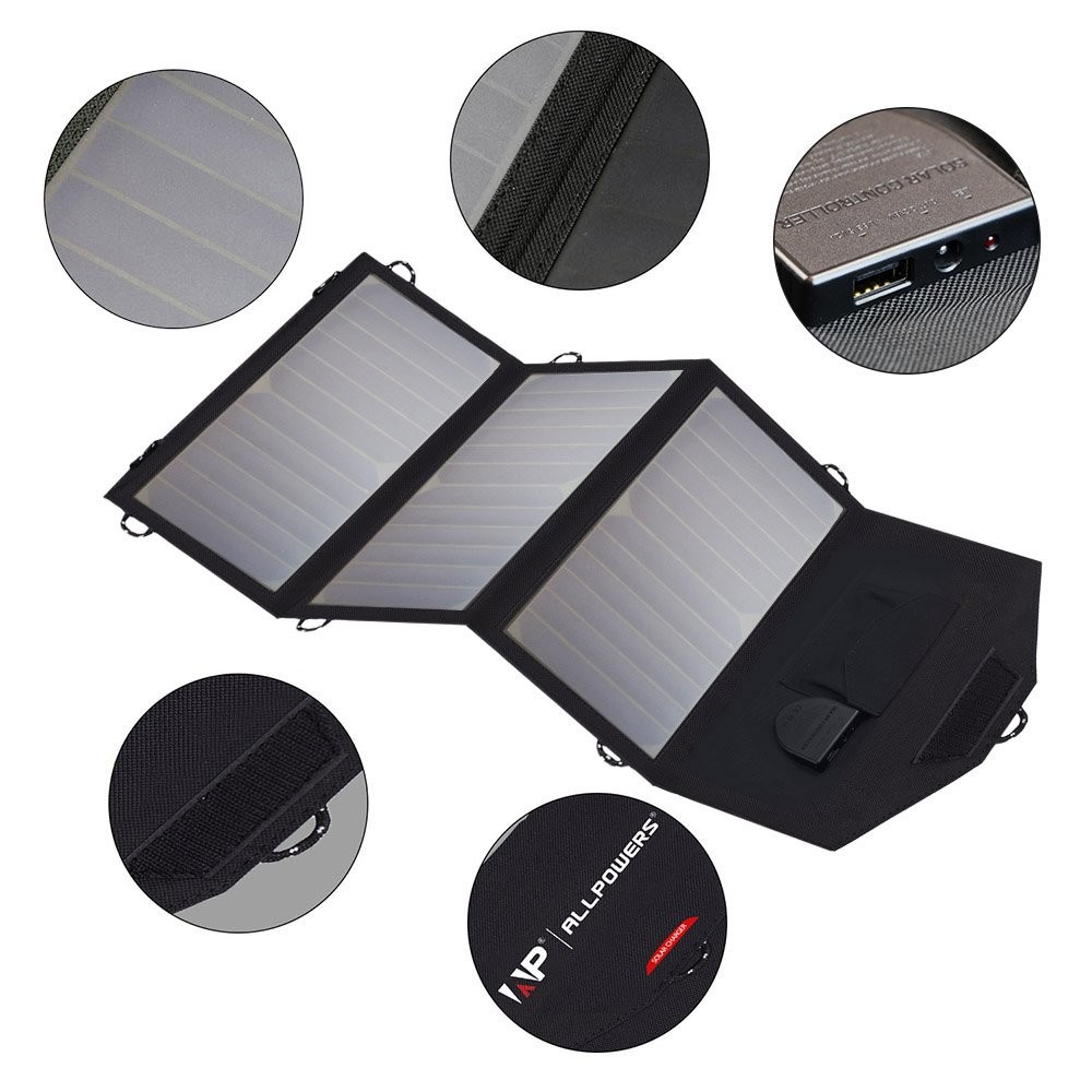 Flexible Foldable Solar Panel 5V 18V Solar Battery Charger 21W Phone Charger