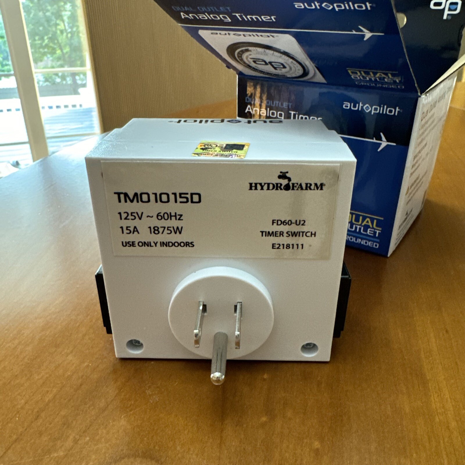 Autopilot Dual Outlet Analog Timer (1875 Watts At 15 Amps, 125 Volts) Brand New!
