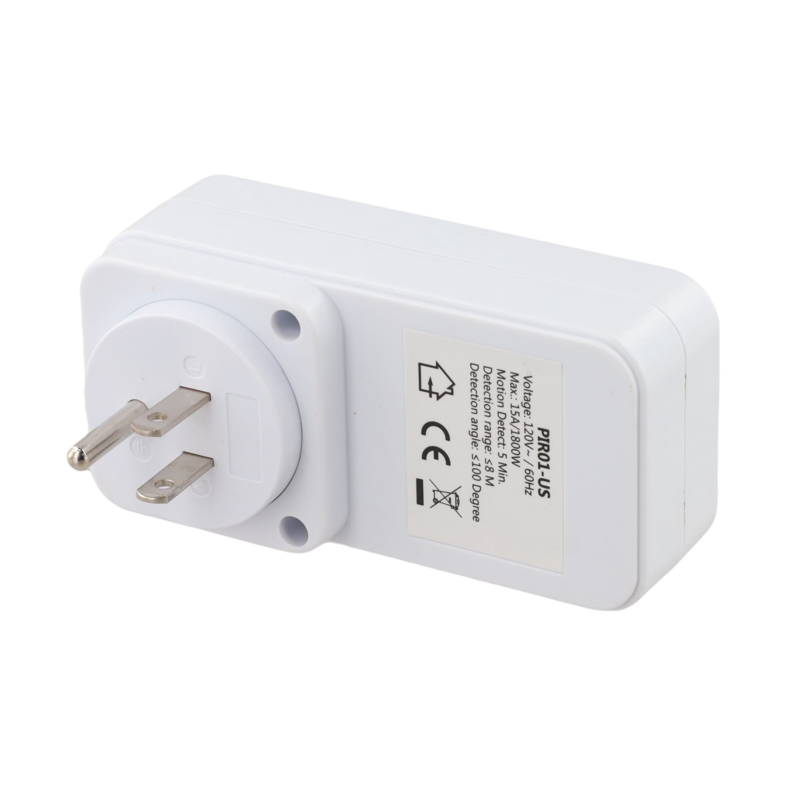 1800W PIR Sensor Power Socket Switch for Living Room and Garage Lights