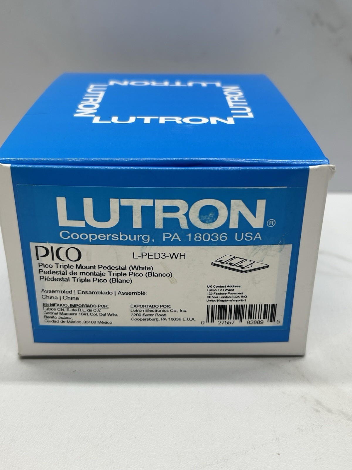 Lutron Caseta Pedestal for Pico Remote – L-PED3-WH Smart Lighting Stand USA