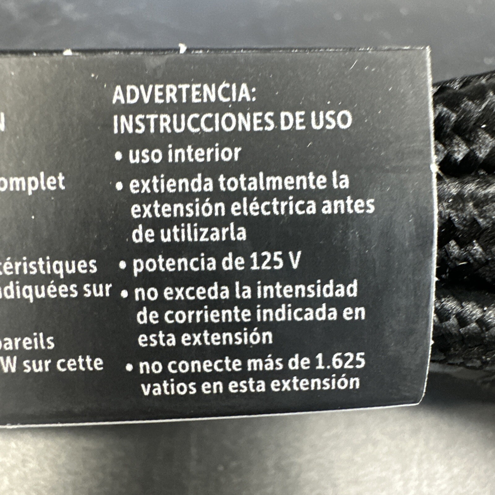 Fabric Extension Cord 9 Foot R/Angle Globe Designer Series {CC}