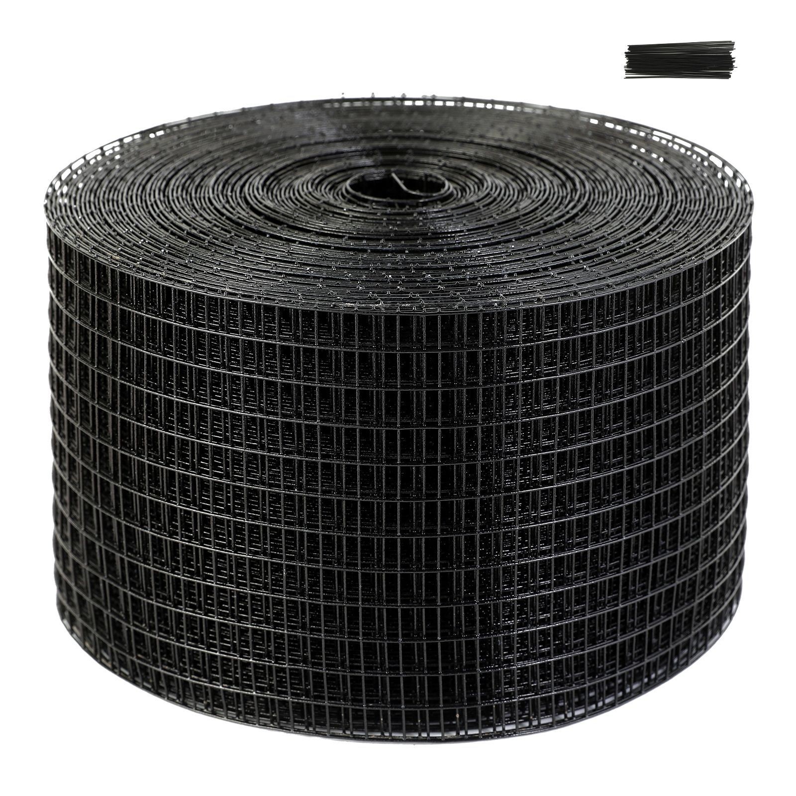 8in x 100ft Solar Bird Guard PVC-Coated Galvanized Wire Mesh, 1/2″ Grid