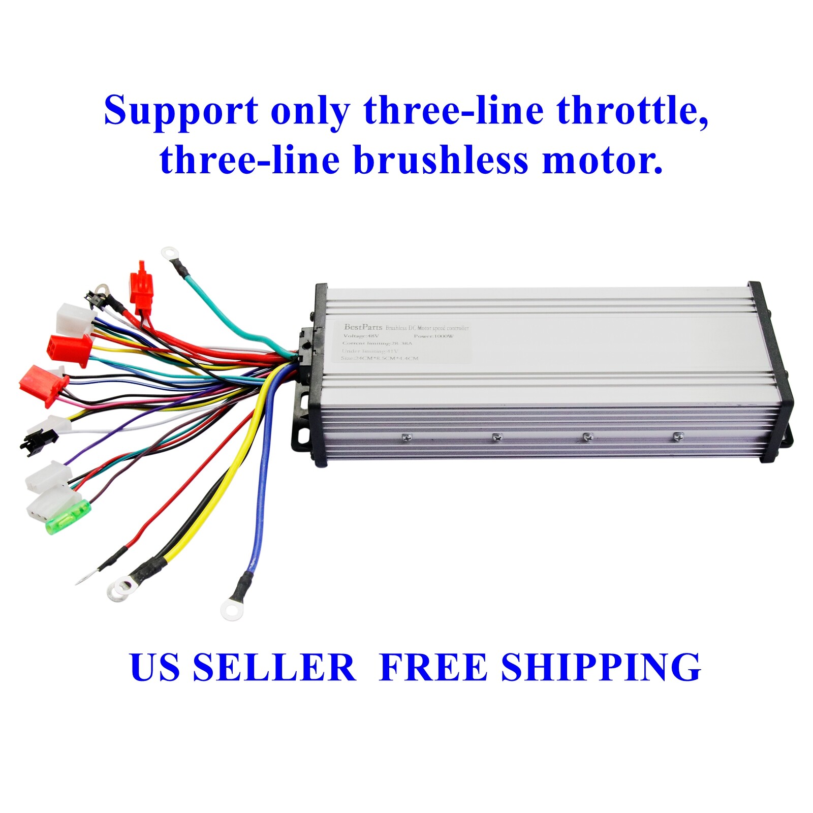 48V 1000W Electric Bicycle E-bike Scooter Brushless DC Motor Speed Controller