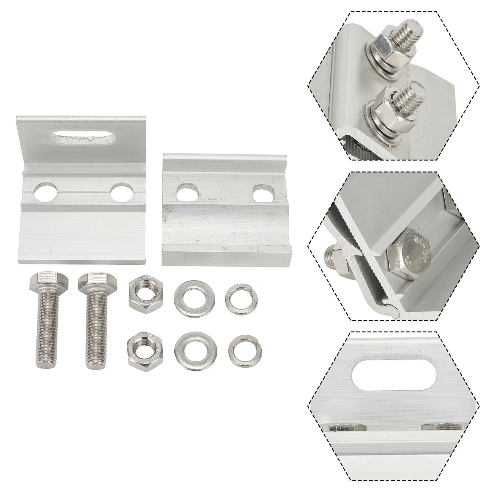 Solar Module Metal Roof Structure with Aluminum Alloy Roof Clamps and Splices