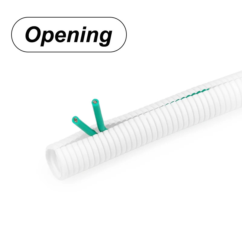 Open Mouth PP Corrugated Pipe Ad11.6Mm – 34.5Mm Wear Resistant Cable Protector S