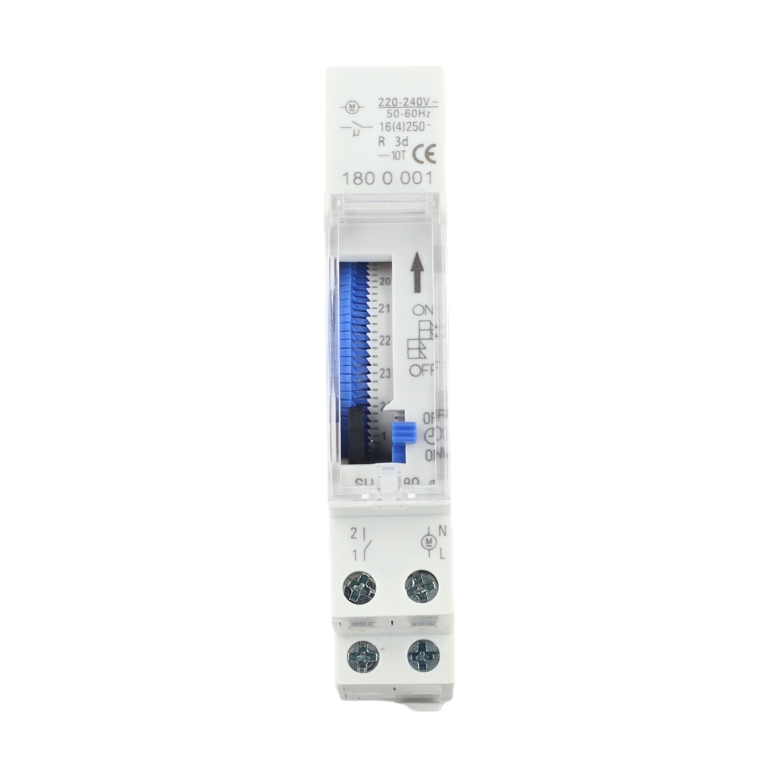 Timer Switch 180A Mechanical 15 Min Setting Rail Mount for 110 220VAC Systems