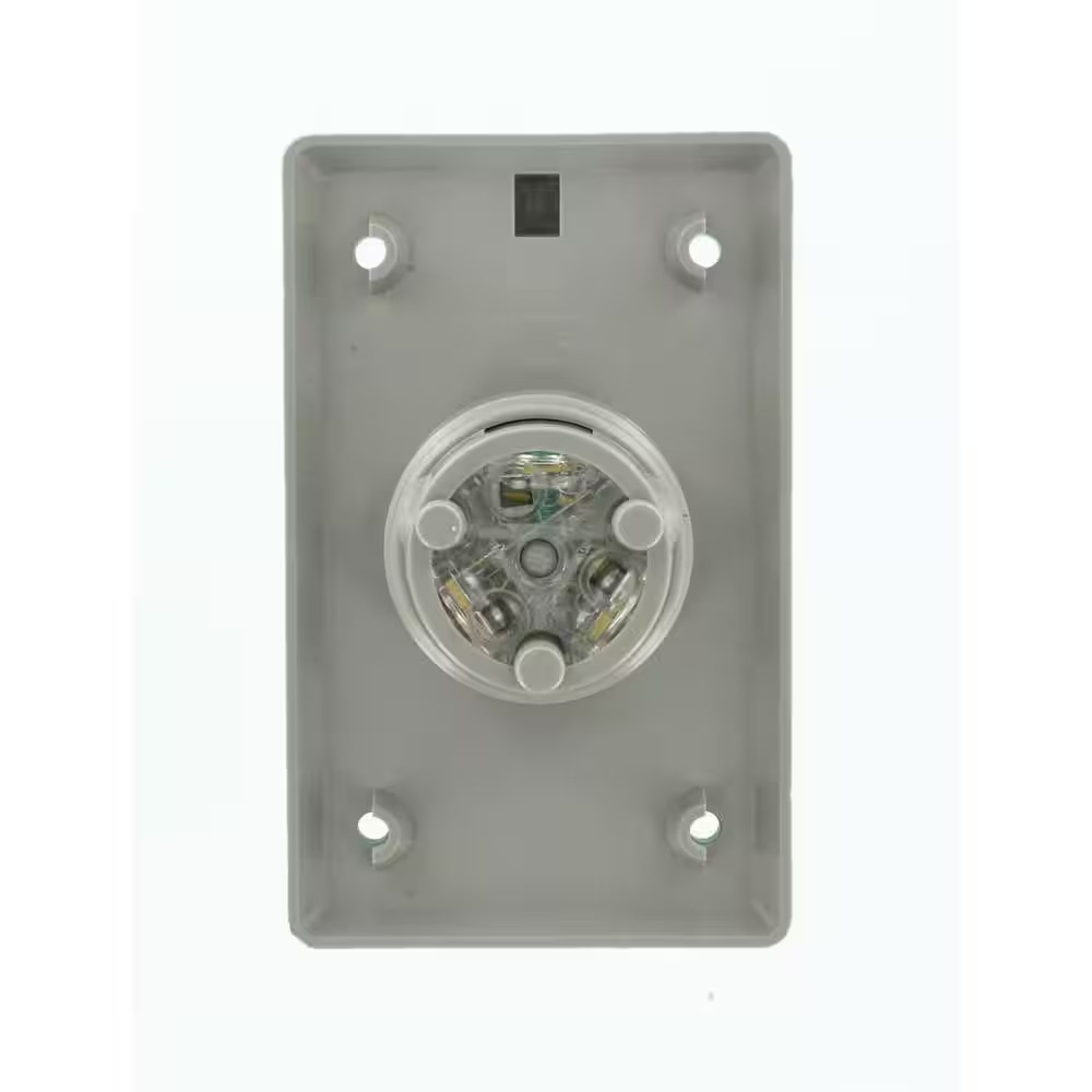 15 Amp 125-Volt Straight Blade Grounding Power Inlet Outlet, Gray 5278-CWP