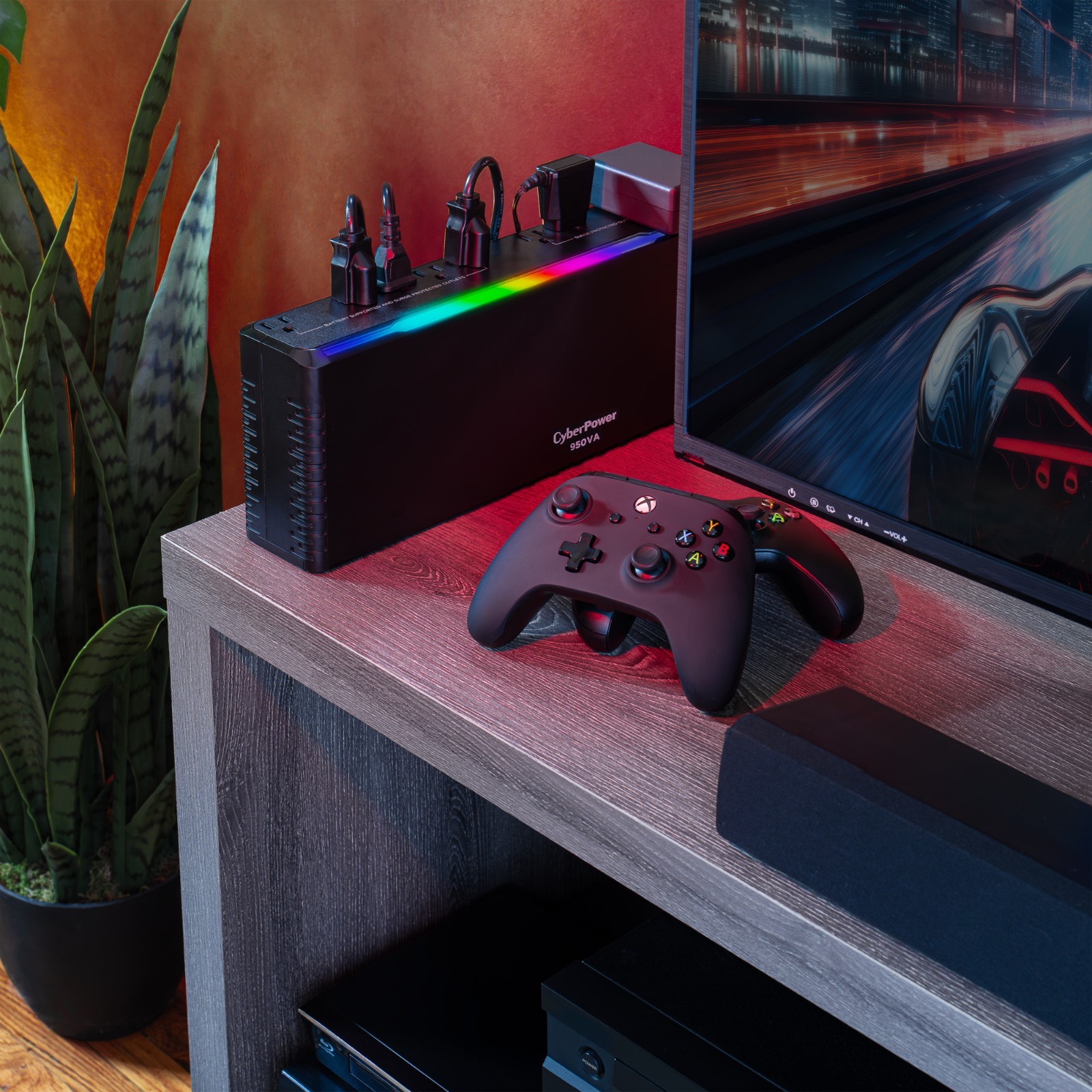 CyberPower GX950UC 950VA/510W Standby UPS RGB USB-C for Gaming