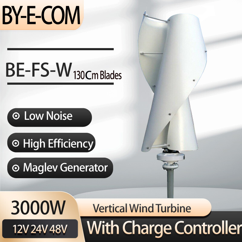 Bayoung 3000W Vertical Wind Turbine Generator 12V 24V 48V Savonius Windmill