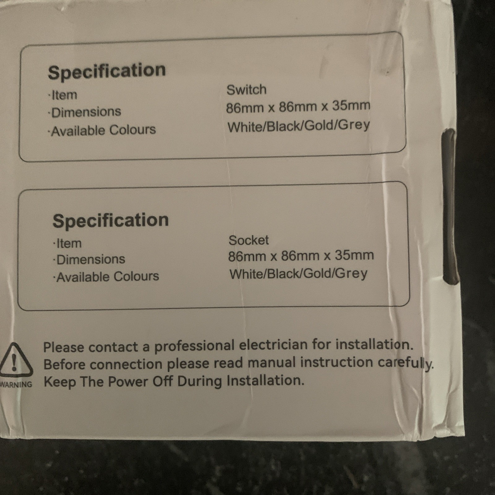 Switch & Socket BSEED