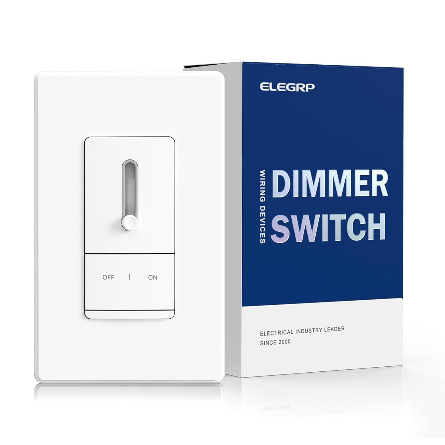 Slide Dimmer Switch for Dimmable LED, CFL and Incandescent Light Lamp Bulbs, Si