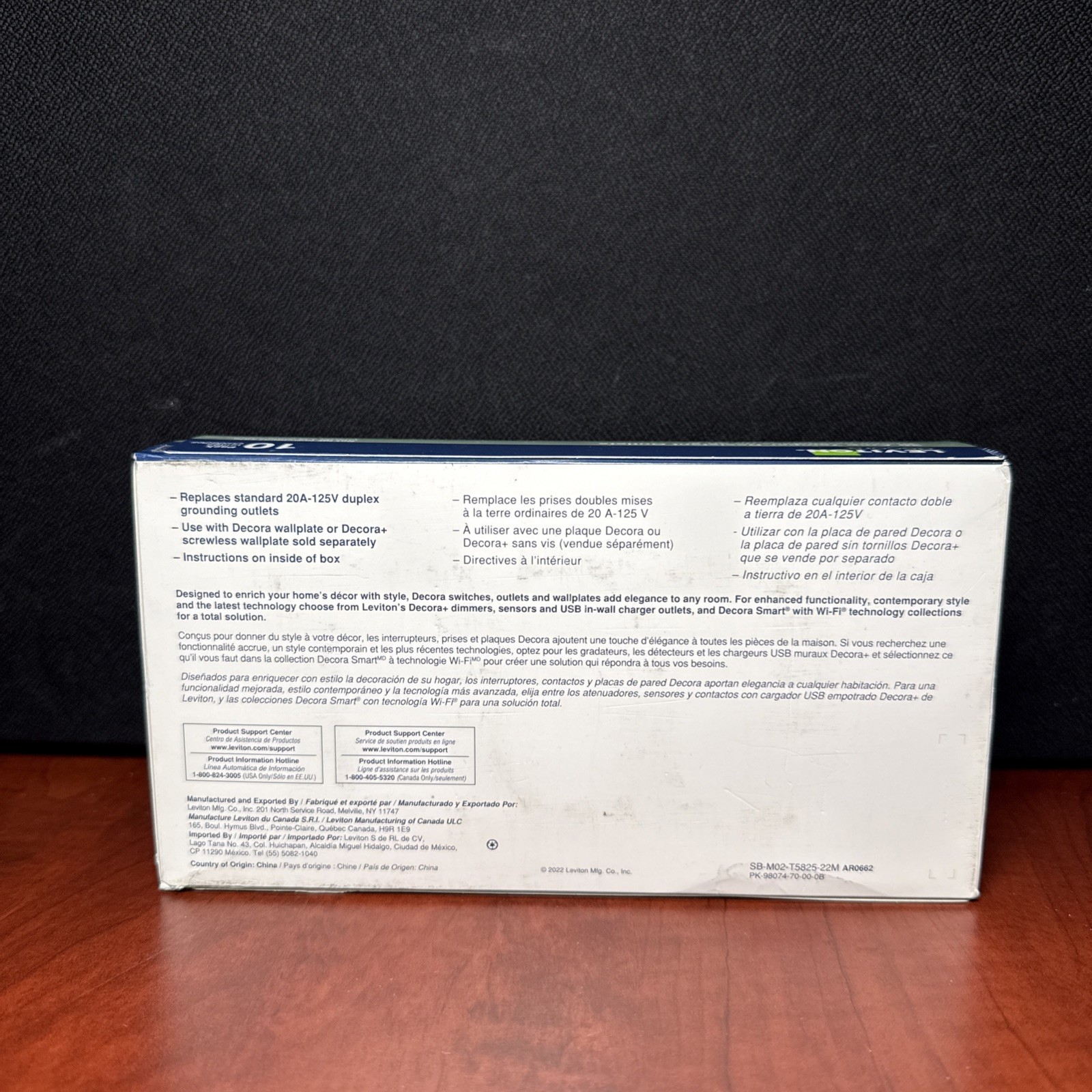 Leviton T5825-WMP Decora 20 Amp Tamper Resistant Duplex Outlet (10Pack) (6849)