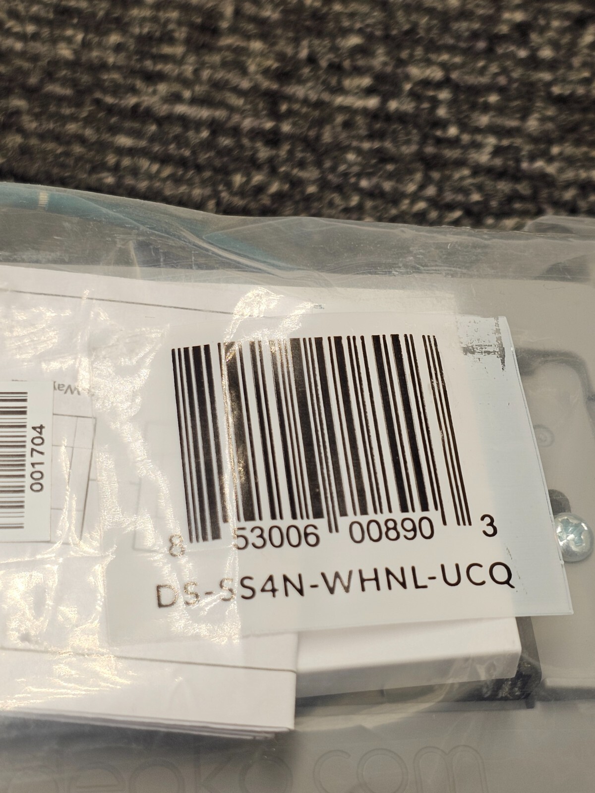 (QTY 5) Deako 1-Gang Backplate Simple Rocker Switch, DS-SS4N-WHNL-UCQ