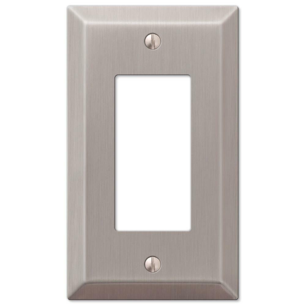 Electrical Switchplate Outlet Cover Century Brushed Nickel Single Double Triple