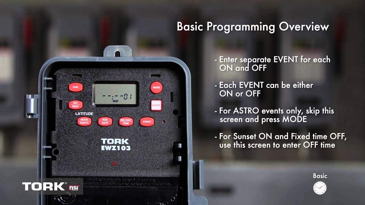 Nsi Ewz103 Astronomic 7 Day Digital Time Switch Dpst 120-277V Ip54