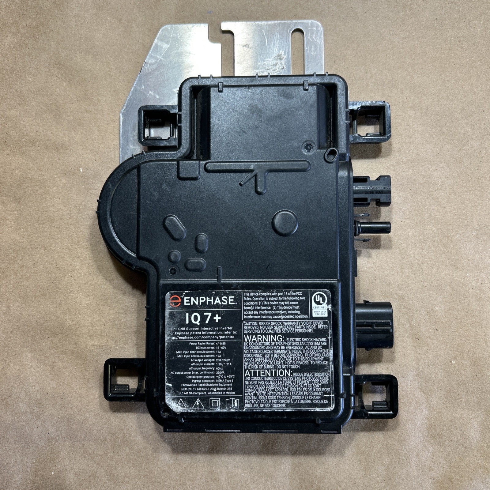 Enphase Microinverter IQ7PLUS-72-M-US w/ Mounting Bracket IQ7+ WORKS