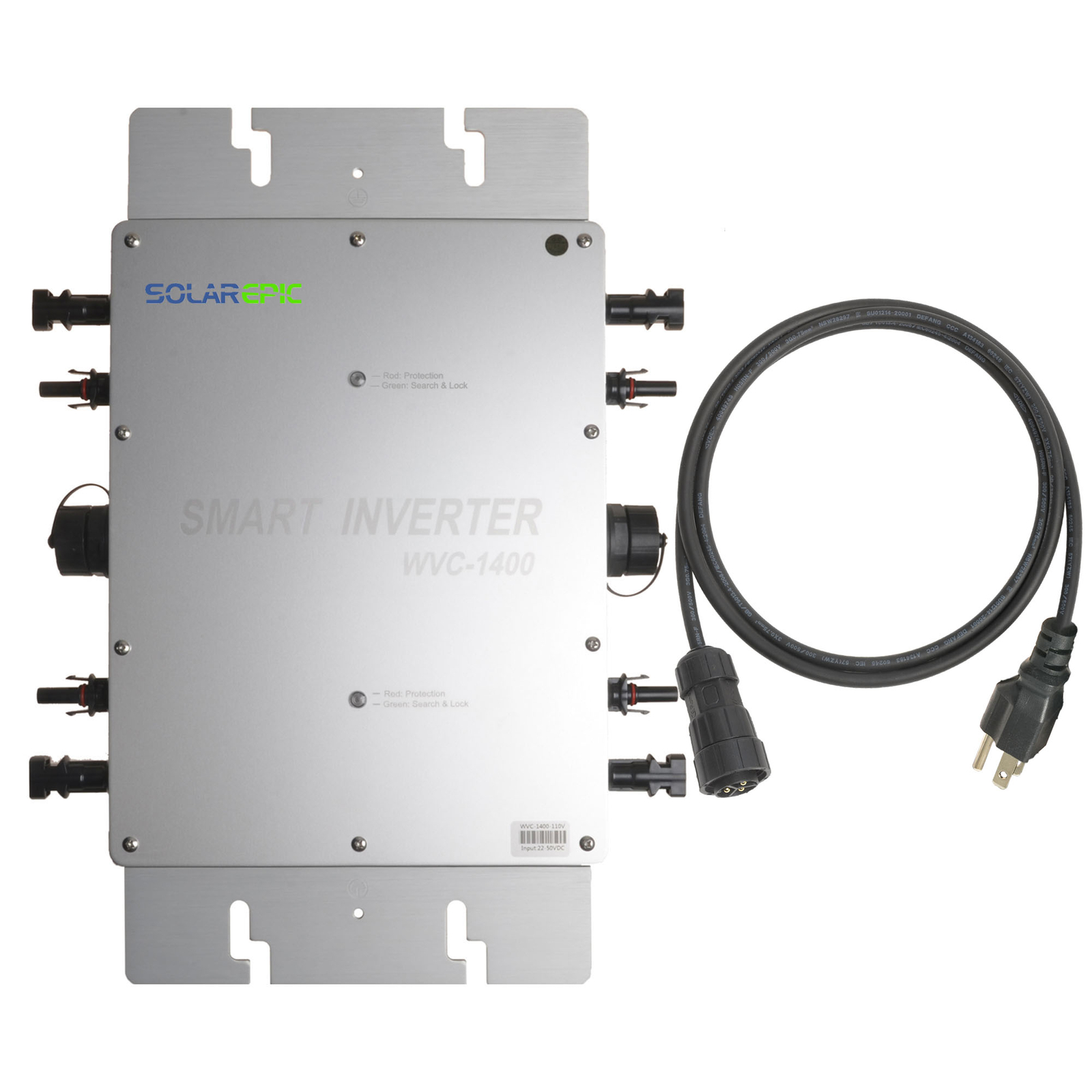 1400W Waterproof Grid Tie Inverter DC24V/36V MPPT Pure Sine Wave Inverters IP65