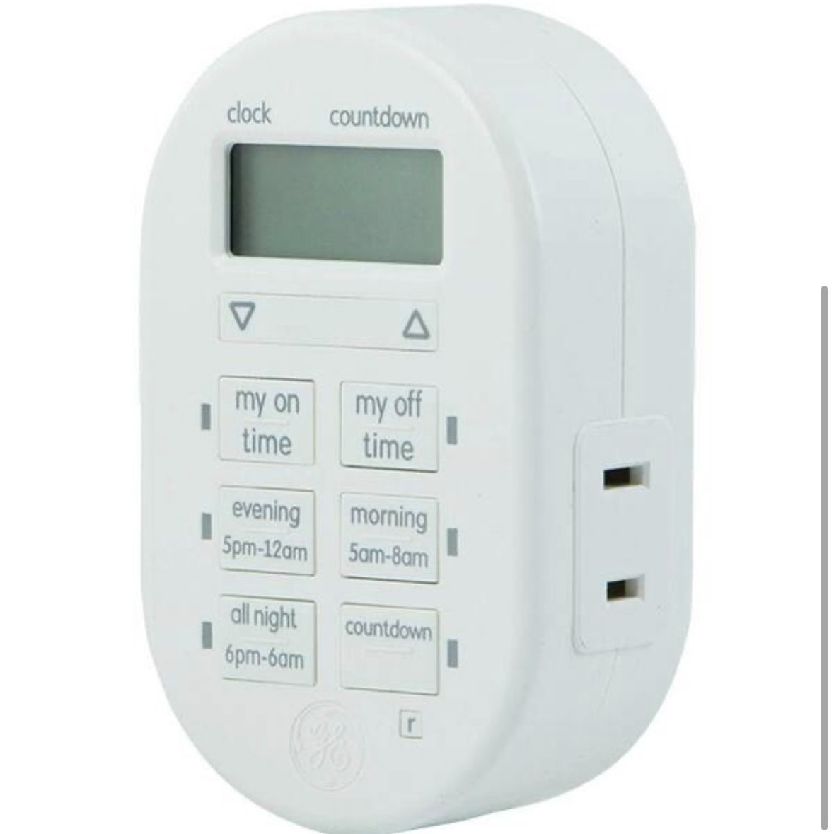 myTouchSmart 15 A 125V SimpleSet Plug-in Indoor Lightning Timer – White