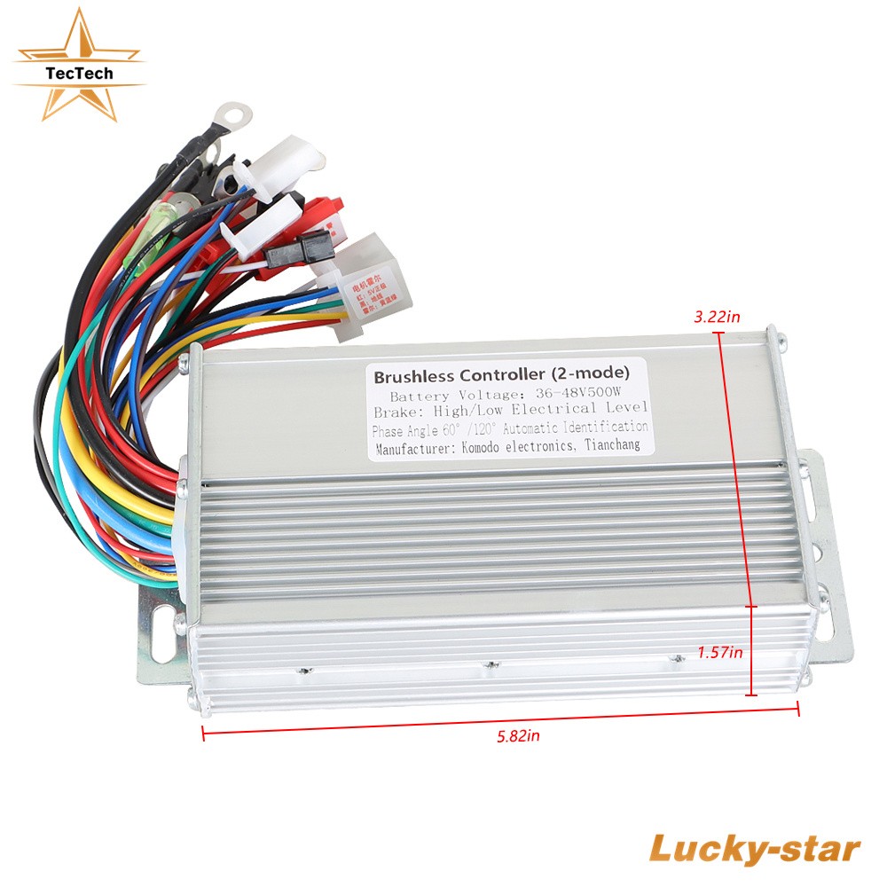 36-48V Fit For Electric E-bike Scooter DC Brushless Motor Speed Controller 500W
