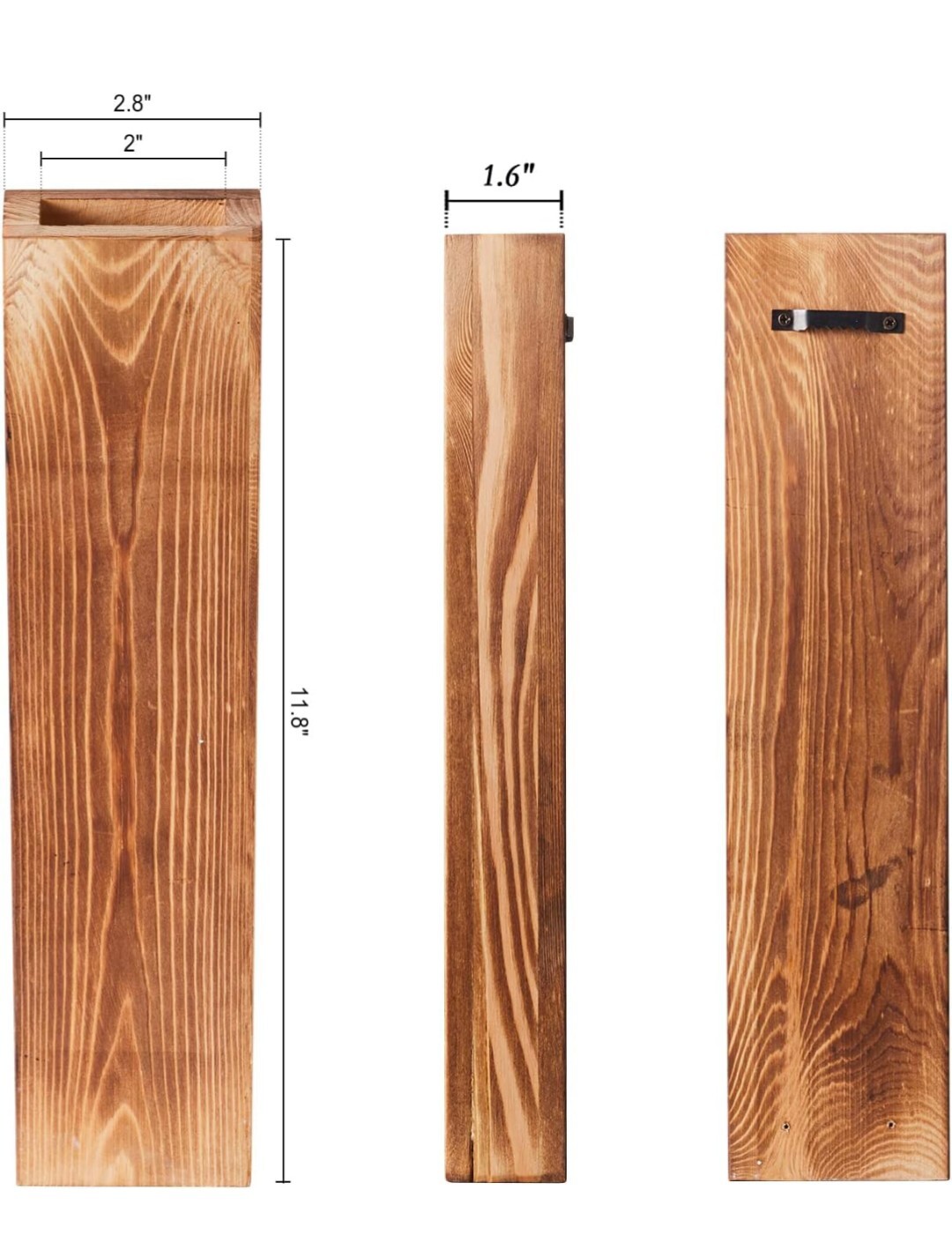 Wall Planters-Wood Wall Decor for Bedroom/Living Room-Farmhouse Vases