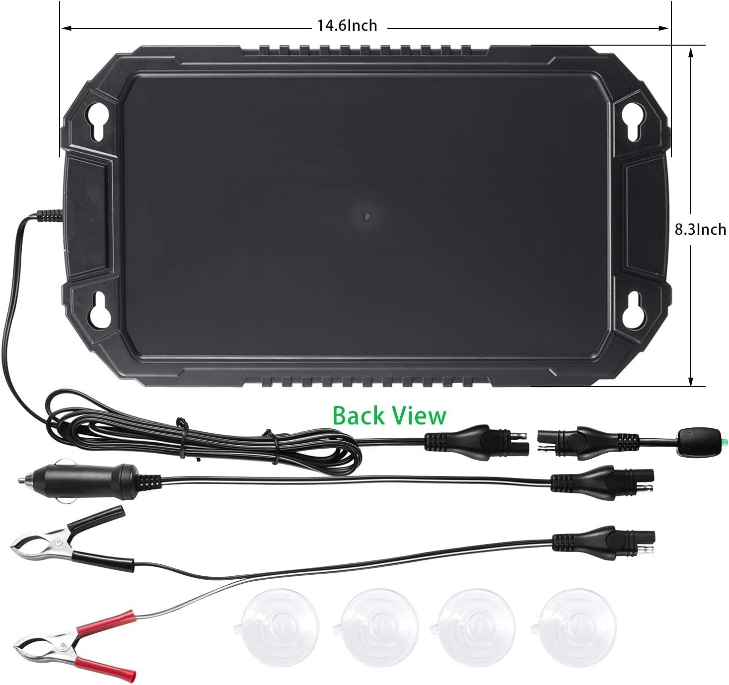 Car Battery Trickle Charger & Maintainer 12Volt 8W Solar Panel Power Charger kit
