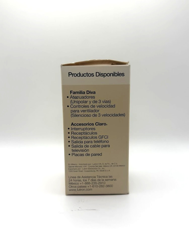 LUTRON DIVA DV-600P-IV 600W SINGLE-POLE DIMMER